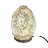 Lampe coquillage Boho - Rose ovale - 15 cm