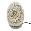Lampe coquillage Boho - Rose ovale - 15 cm