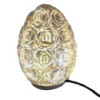 Lampe coquillage Boho - Rose ovale - 20 cm