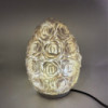 Lampe coquillage Boho - Rose ovale - 20 cm