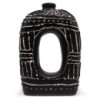 Vase ovale en forme de donut - Chocolat 30 cm