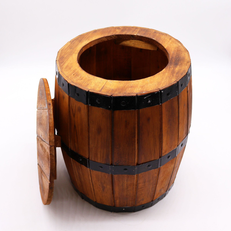 Tabouret tonneau de bière - Naturel