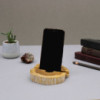Grand support de téléphone en bois Gamal - Blanchi à la chaux