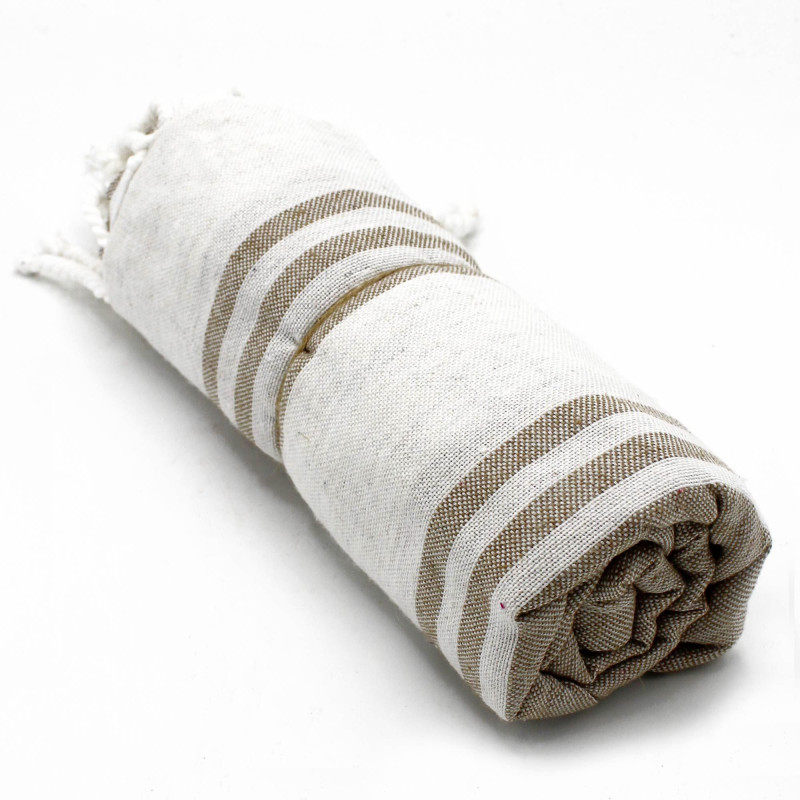 Serviette de spa Hamman - Sable - 90x170cm