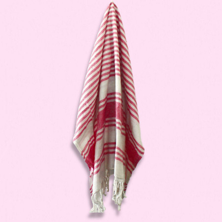 Serviette de spa Hamman - Rose coucher de soleil - 90x170cm