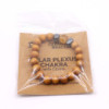 Bracelet chakra du plexus solaire en bois de cèdre avec citrine