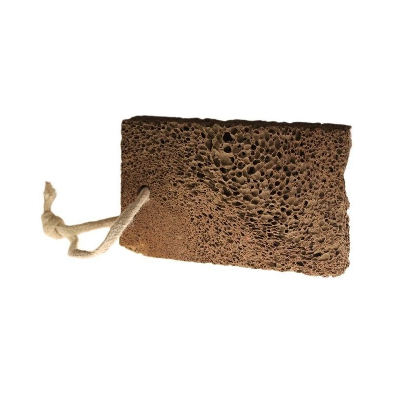 Pierre volcanique pour pied - Forme carrée pour savon