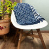 Tapis indigo fait main - 170x120cm - Kasba Tiles