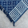 Tapis indigo fait main - 170x120cm - Kasba Tiles