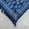 Tapis indigo fait main - 170x120cm - Fleur de Chhota