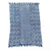 Tapis indigo fait main - 170x120cm - Namoona Waves