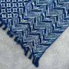 Tapis indigo fait main - 170x120cm - Namoona Waves