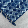 Tapis de couloir indigo fait main - 170 x 60 cm - Motif Heerak