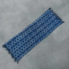Tapis de couloir indigo fait main - 170 x 60 cm - Motif Heerak