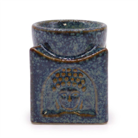 Brûleur Bouddha carré - Bleu poussiéreux