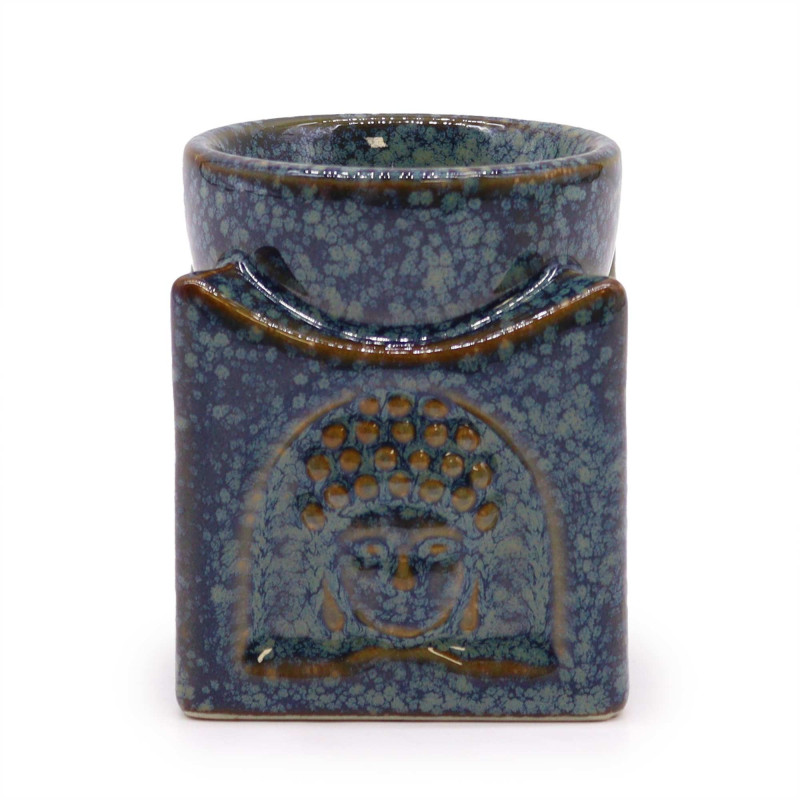 Brûleur Bouddha carré - Bleu poussiéreux
