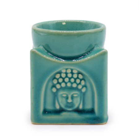 Brûleur Bouddha carré - Turquoise doux