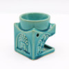 Brûleur Bouddha carré - Turquoise doux