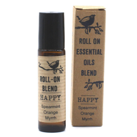 Mélange d'huiles essentielles à bille de 10 ml - HAPPY