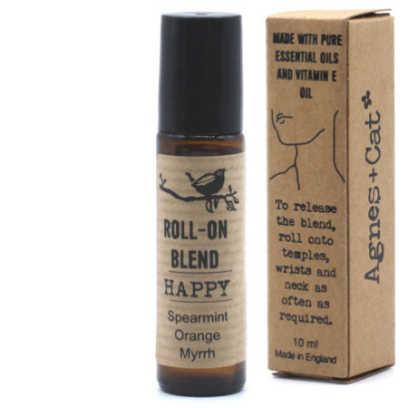 Mélange d'huiles essentielles à bille de 10 ml - HAPPY