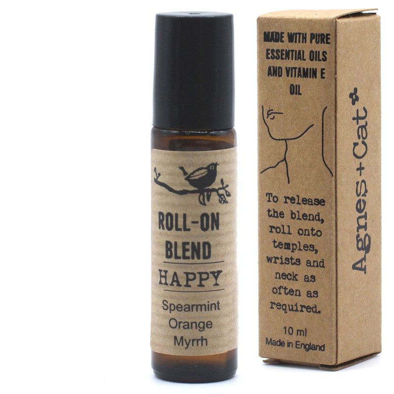 Mélange d'huiles essentielles à bille de 10 ml - HAPPY