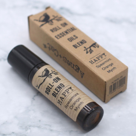Mélange d'huiles essentielles à bille de 10 ml - HAPPY