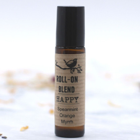 Mélange d'huiles essentielles à bille de 10 ml - HAPPY