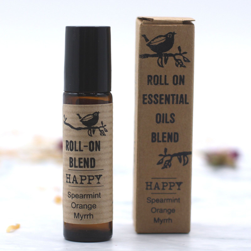 Mélange d'huiles essentielles à bille de 10 ml - HAPPY