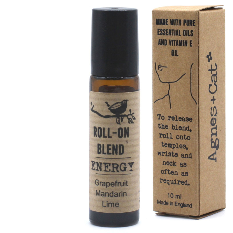 Mélange d'huiles essentielles à bille de 10 ml - ÉNERGIE