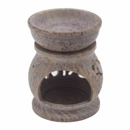 Petit brûle-parfum en stéatite 8 cm - Éléphant