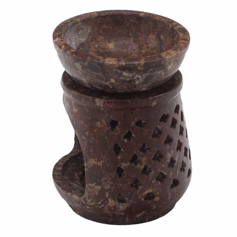 Petit brûle-parfum en stéatite 8 cm - Classique