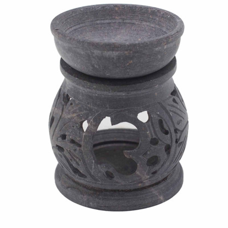 Petit brûleur à huile en stéatite 8 cm - Om