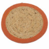 Set de table naturel - Jute et coton 30 cm - Bordure en argile