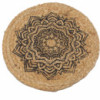 Set de table naturel - Jute 30 cm - Imprimé Mandala