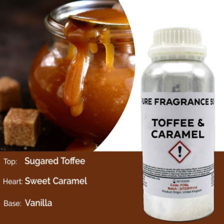 Huile parfumée pure caramel et caramel - 500 ml