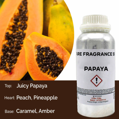 Huile parfumée pure à la papaye - 500 ml