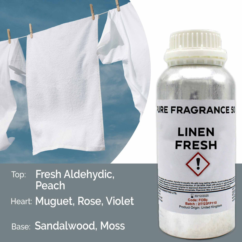 Huile parfumée pure Linen Fresh - 500 ml