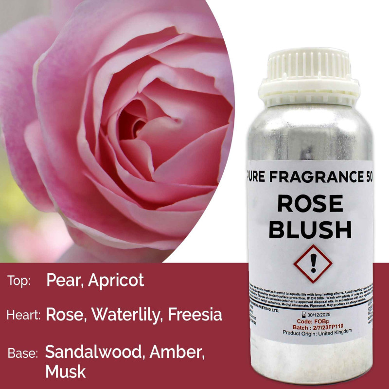 Huile parfumée pure Rose Blush - 500 ml