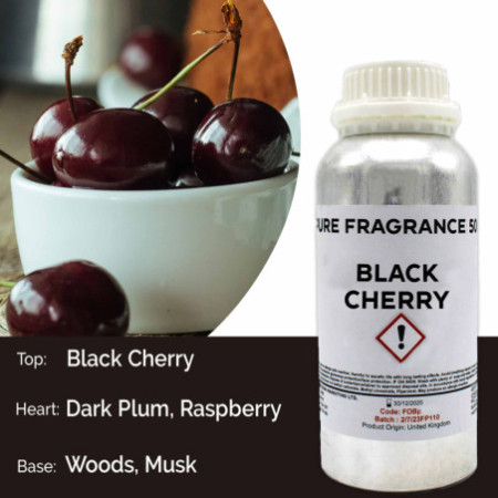 Huile parfumée pure à la cerise noire - 500 ml