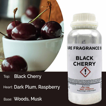 Huile parfumée pure à la cerise noire - 500 ml