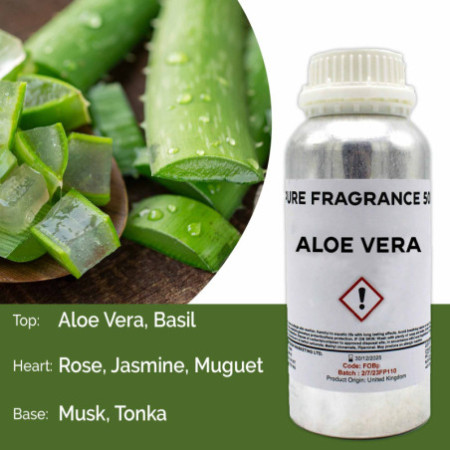 Huile parfumée pure à l'aloe vera - 500 ml