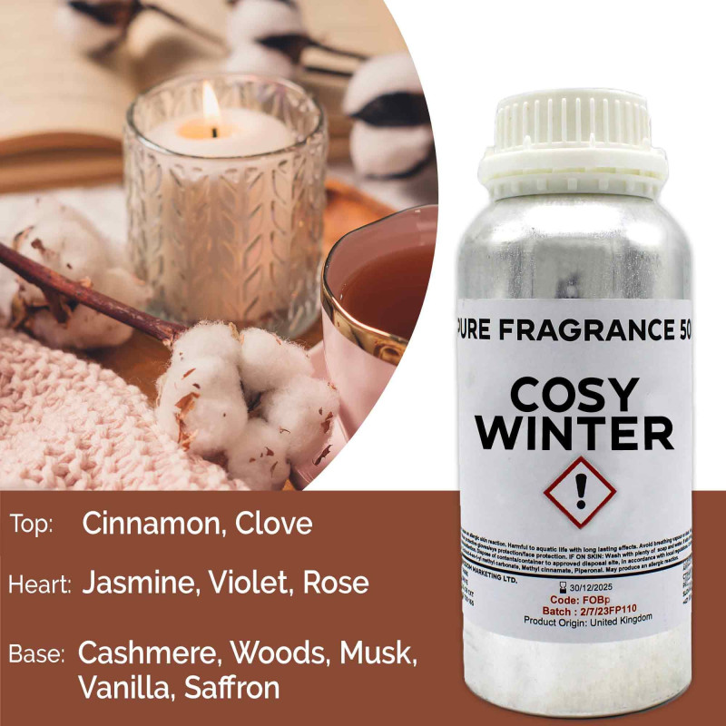 Huile parfumée pure Nuits d'hiver douillettes - 500 ml