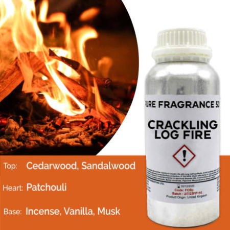 Huile parfumée pure Feu de bois crépitant - 500 ml