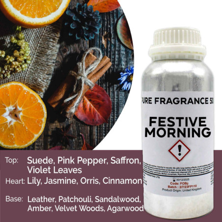 Huile parfumée pure matinée festive - 500 ml