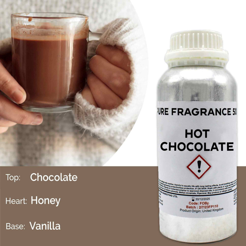 Huile parfumée pure chocolat chaud - 500 ml
