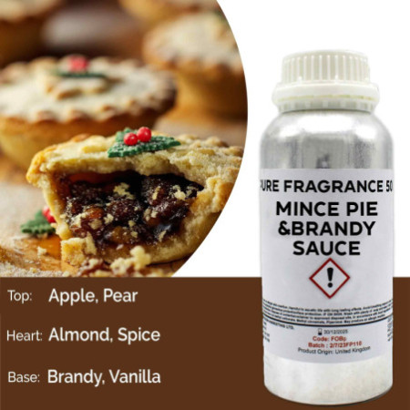 Huile parfumée pure pour tarte à la viande hachée et sauce au brandy - 500 ml