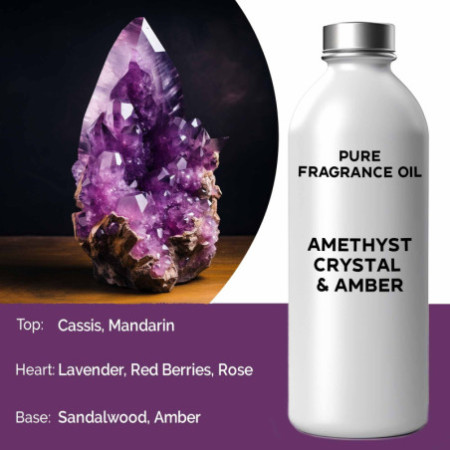 500 ml (pur) FO - Cristal d'améthyste et ambre