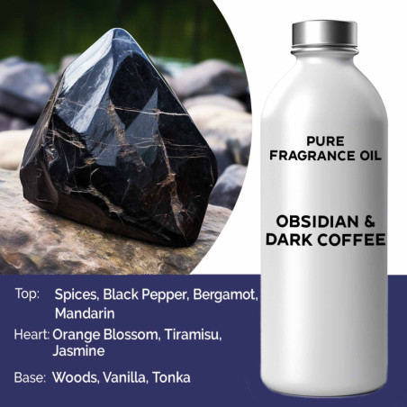 500 ml (pur) FO - Obsidienne et café noir