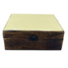 Grande boîte en bois émaillé en céramique - 20 x 15 x 7,5 cm - Béton