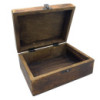 Grande boîte en bois émaillé en céramique - 20 x 15 x 7,5 cm - Béton
